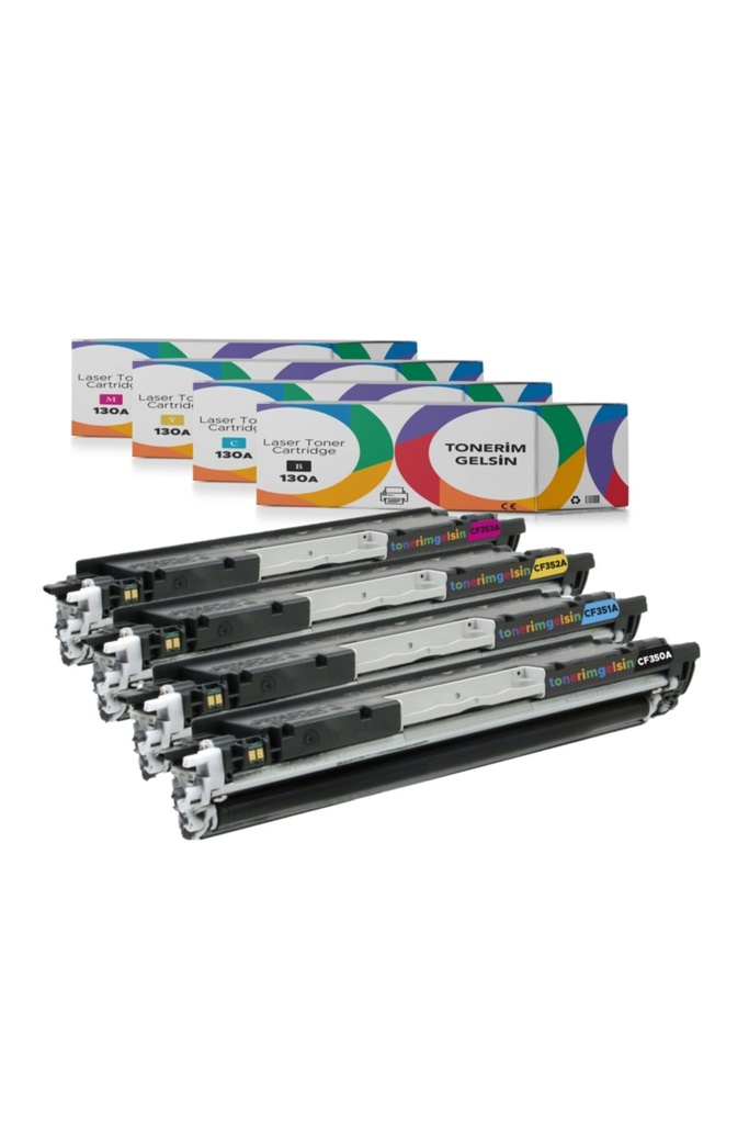 130A -CF350A Set Toner - Uyumlu: Color Laserjet Pro MFP M177Fw