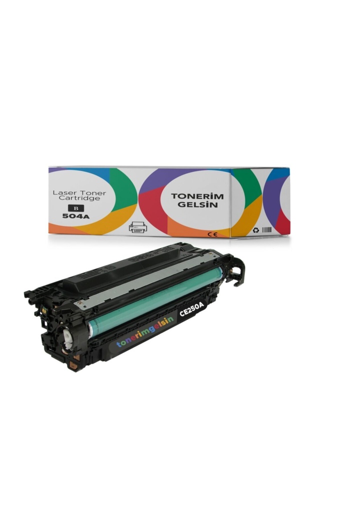 Siyah Toner - Uyumlu: Color Laserjet CP3525X 504A-CE250A