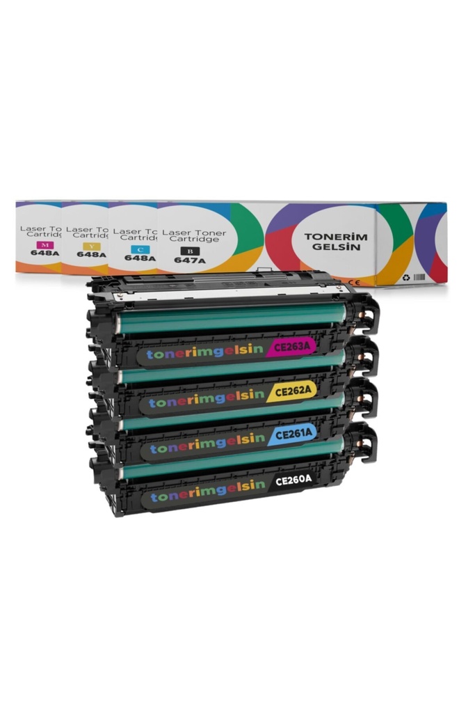 647A/648A-CE260A Set Takım Toner - Uyumlu: CM4540F/Cm4540Fskm