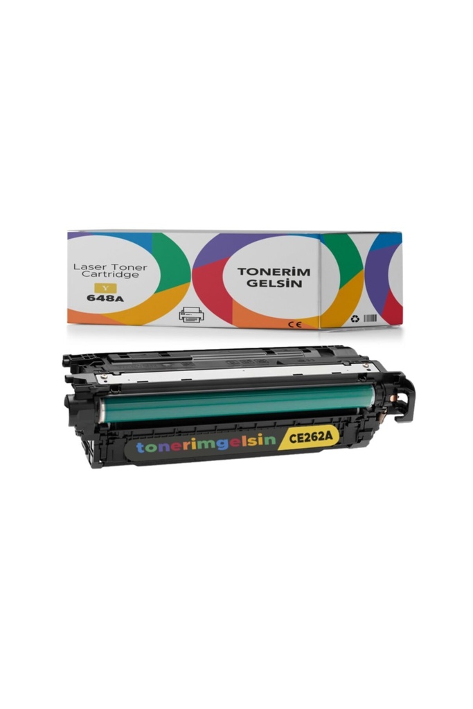 648A-CE262A Sarı Muadil Toner - Uyumlu: Color Laserjet CM4540F