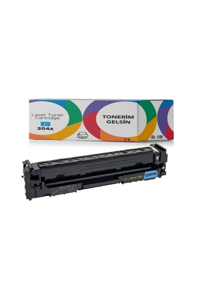 204a - Cf511a Mavi Muadil Toner- Color Laserjet Pro M154a