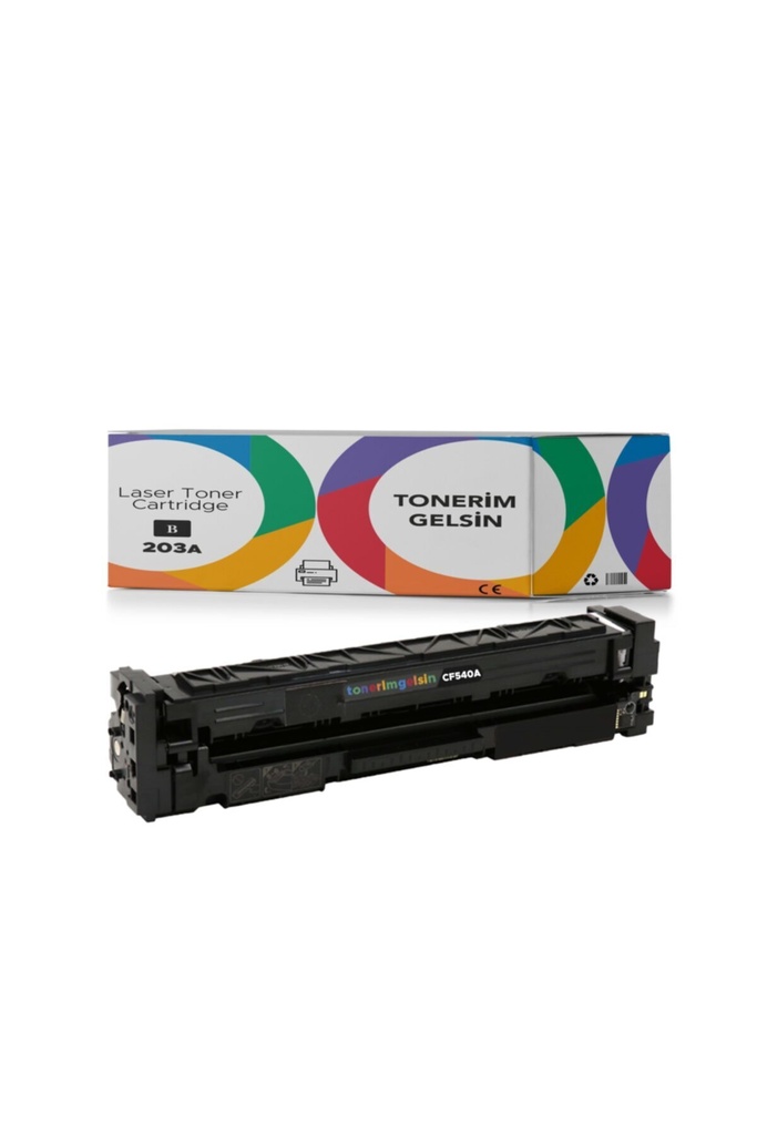 203A-CF540A Siyah Muadil Toner - Uyumlu: Color Laserjet Pro M254Nw