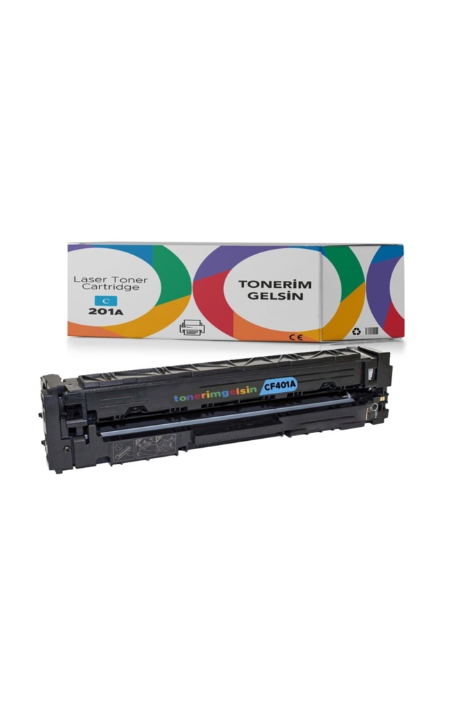 201A-CF401A Mavi Muadil Toner - Uyumlu: Color Laserjet Pro M252N / M252Dw / MFP M277Dw / MFP M277N