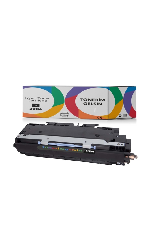 308A -Q2670A Siyah Toner - Uyumlu: Color Laserjet 3550