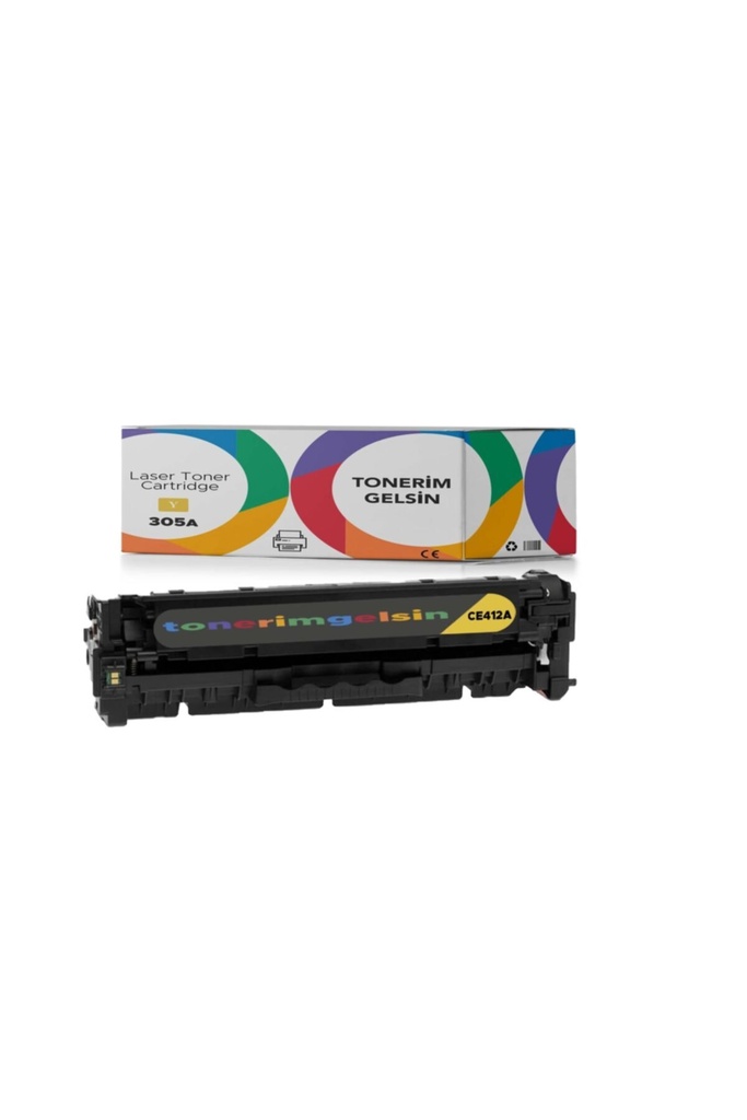 305A-CE412A Sarı Toner - Uyumlu: Laserjet Pro 300 Color M375Nw