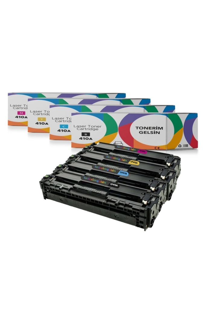 410A-CF410A/CF411A/CF412A/CF413A Set Takım Toner - Uyumlu: Color Laserjet M377Dw/M452Dn/M477Dw