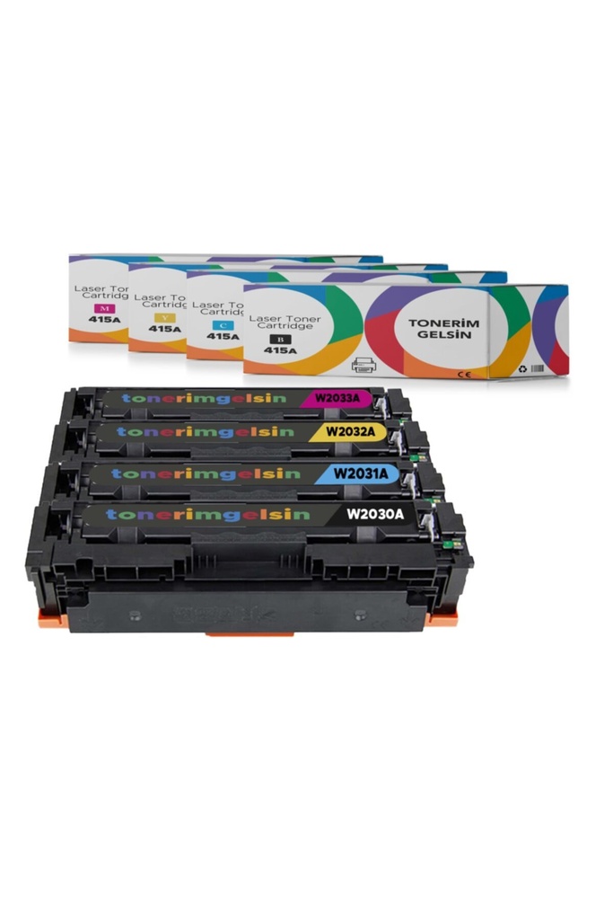 415A-W2030A/W2031A/W2032A/W2033A Set Takım Toner - Uyumlu: Color Laser M479Fdw Çipsiz
