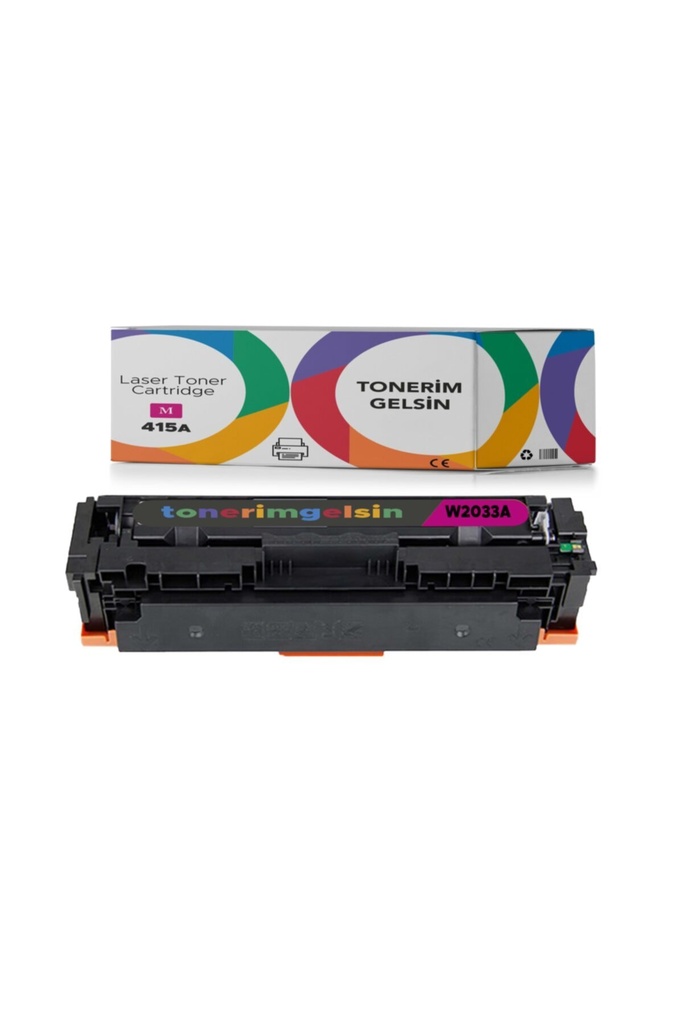 415A-W2033A Kırmızı Muadil Toner - Uyumlu: Color Laser M454Dw Çipsiz
