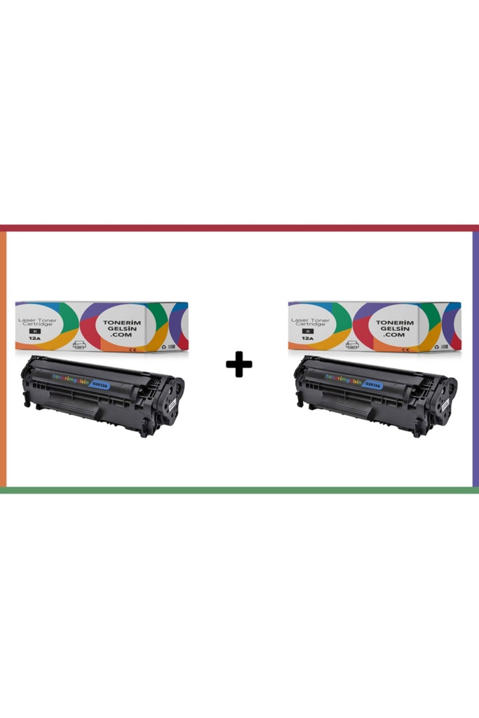 12a - Q2612a 2li Paket Toner - Laserjet 1020 Toner