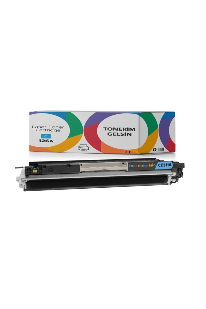 126A-CE311A Mavi Muadil Toner - Uyumlu: Laserjet Color Pro 100 M175A