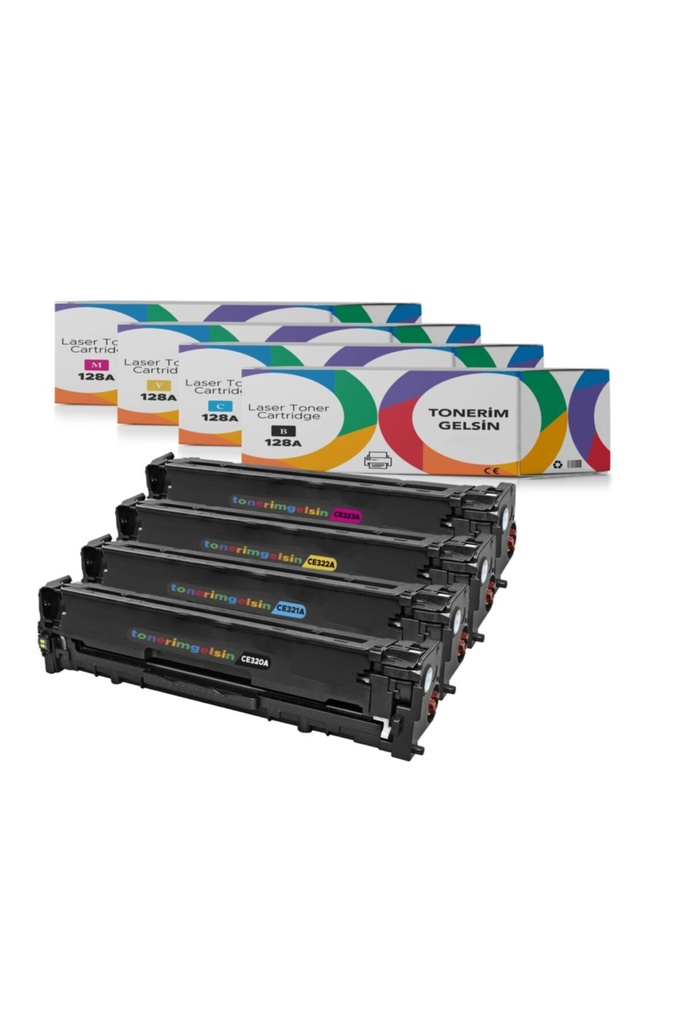 128A-CE320A Set Takım Toner - Uyumlu: Laserjet Pro Cm1415Fn