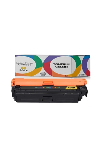 [50] 307a - Ce742a Sarı Toner- Color Laserjet Cp5225dn