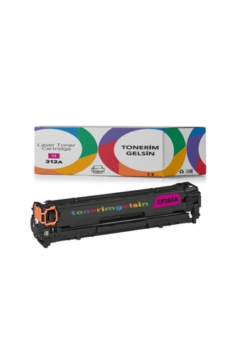 [50] 312A-CF383A Kırmızı Muadil Toner - Uyumlu: Color Laserjet MFP M476Dw