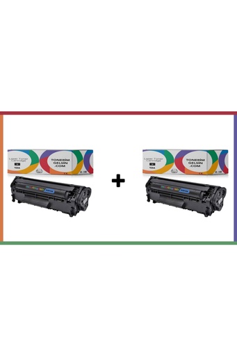 12a - Q2612a 2li Paket Toner - Laserjet M1319f Toner