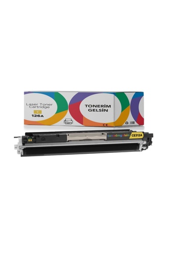 [50] 126A-CE312A Sarı Muadil Toner - Uyumlu: Laserjet Color Pro 100 M175A