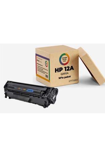 12a - Q2612a Toner -10 Adet- Laserjet 3015-3020-3030-3050-3050z-3052-3055-m1319f Toner-10 Adet