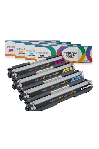 [50] Crg-729 Set Takım Toner- I-sensys Lbp-7010/7010c/7018/7018c Toner