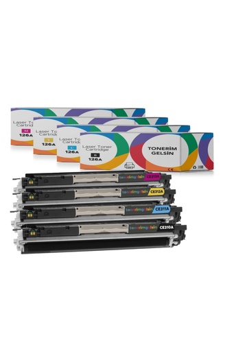 [50] 126a - Ce310a Set Toner- Color Laserjet Pro 100 M175a